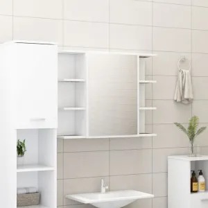 Kúpeľňová zostava 4 ks DTD Dekorhome Bílá