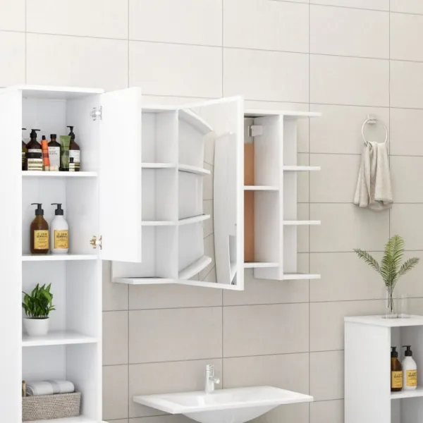 Kúpeľňová zostava 4 ks DTD Dekorhome Bílá