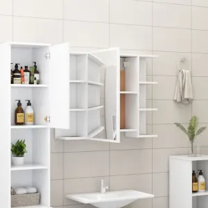 Kúpeľňová zostava 4 ks DTD Dekorhome Bílá