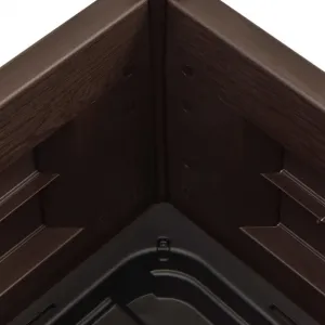 Vyvýšený záhon polypropylén Dekorhome Hnědá