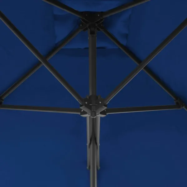 Záhradný slnečník 250x250 cm Dekorhome Černá