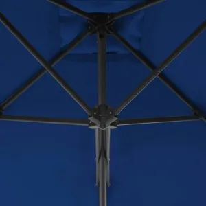 Záhradný slnečník 250x250 cm Dekorhome Černá
