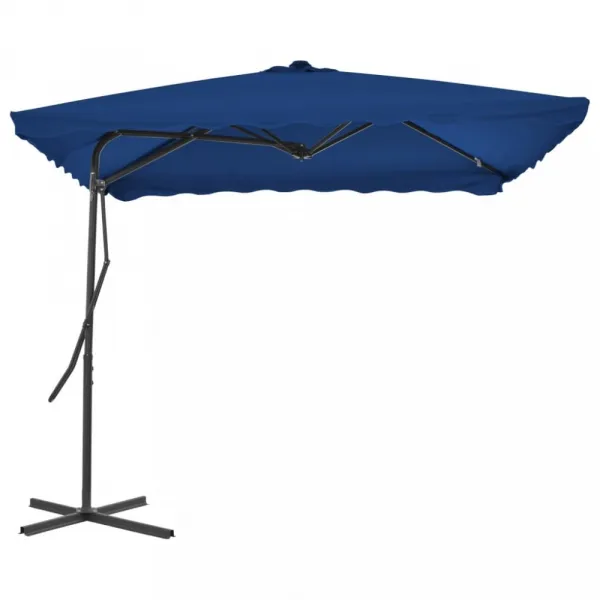 Záhradný slnečník 250x250 cm Dekorhome Černá
