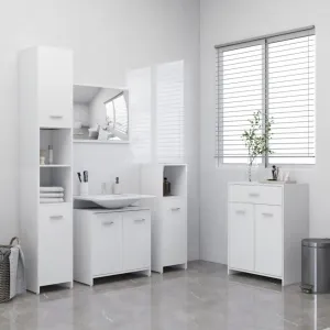 Kúpeľňová skrinka DTD doska Dekorhome Bílá