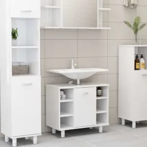 Kúpeľňová skrinka pod umývadlo DTD doska Dekorhome Černá
