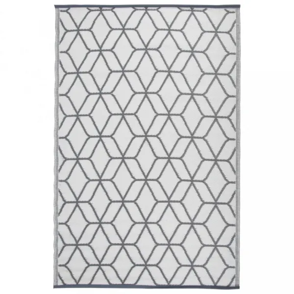 Esschert Design Vonkajší koberec 180x121 cm, sivo biely OC25