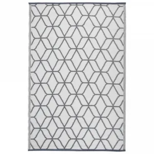 Esschert Design Vonkajší koberec 180x121 cm, sivo biely OC25