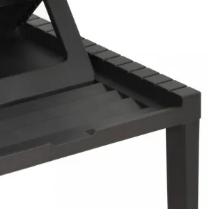 Záhradné ležadlo plast Dekorhome Bílá