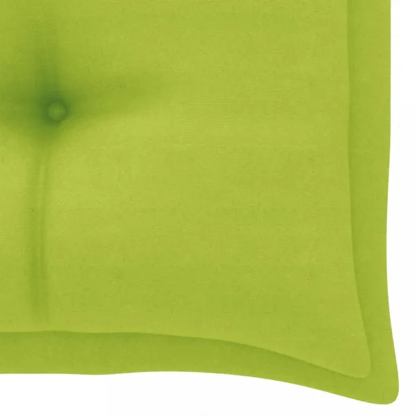 Záhradná lavica s poduškou 112 cm Dekorhome Světle modrá