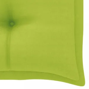 Záhradná lavica s poduškou 112 cm Dekorhome Světle modrá