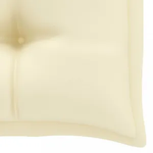 Záhradná lavica s poduškou 112 cm Dekorhome Světle modrá