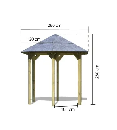 Záhradný altánok LISABON 2,99x2,6 m Lanitplast