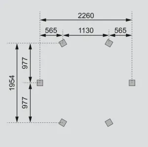 Záhradný altánok LISABON 2,99x2,6 m Lanitplast