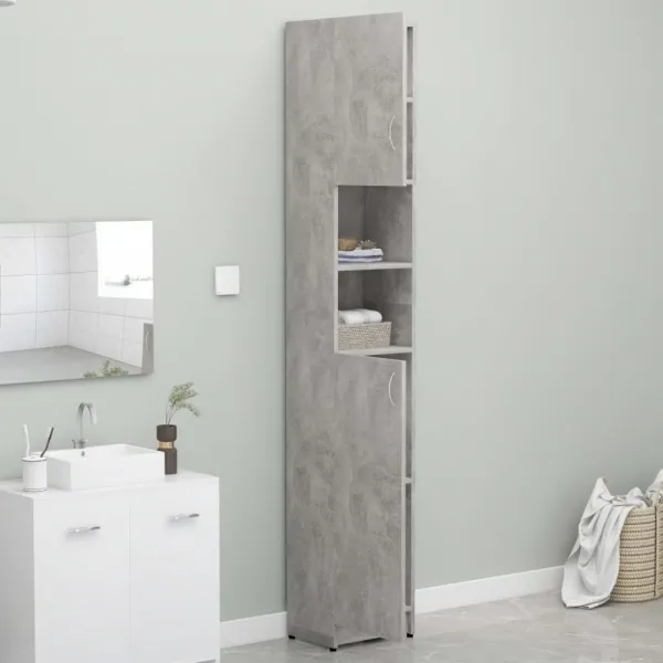 Kúpeľňová skrinka vysoká Dekorhome Beton