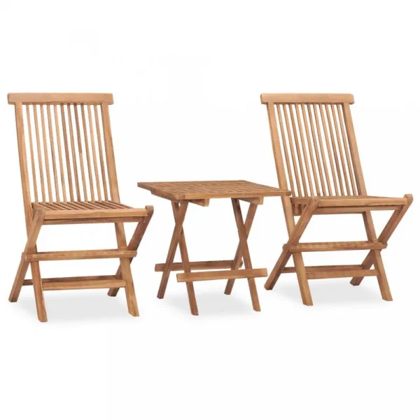 Záhradný jedálenský set 3 ks skladacia Dekorhome Šedá