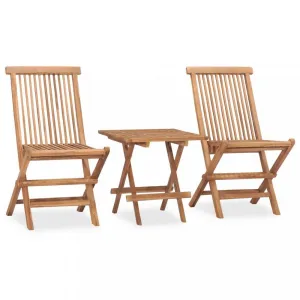Záhradný jedálenský set 3 ks skladacia Dekorhome Šedá