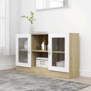 Presklená komoda Dekorhome Černá