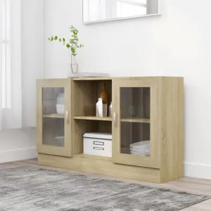 Presklená komoda Dekorhome Černá