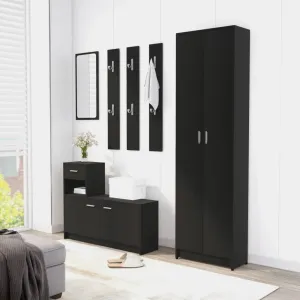 vidaXL Šatník do chodby, biely 55x25x189 cm, kompozitné drevo