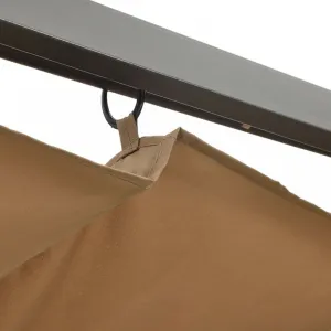 Pergola so zaťahovacou strechou 3 x 3 m Dekorhome Bílá