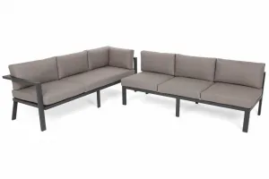 Záhradná sedacia súprava 5 ks GH5623 sivá / taupe