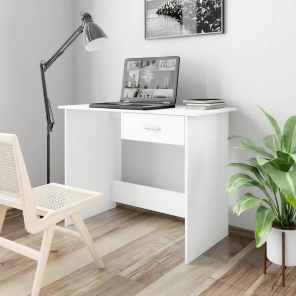 Písací stôl so zásuvkou 100x50 cm Dekorhome Černá