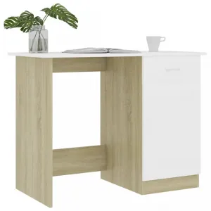 Písací stôl so skrinkou 100x50 cm Dekorhome Černá