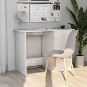 Písací stôl so skrinkou 100x50 cm Dekorhome Černá