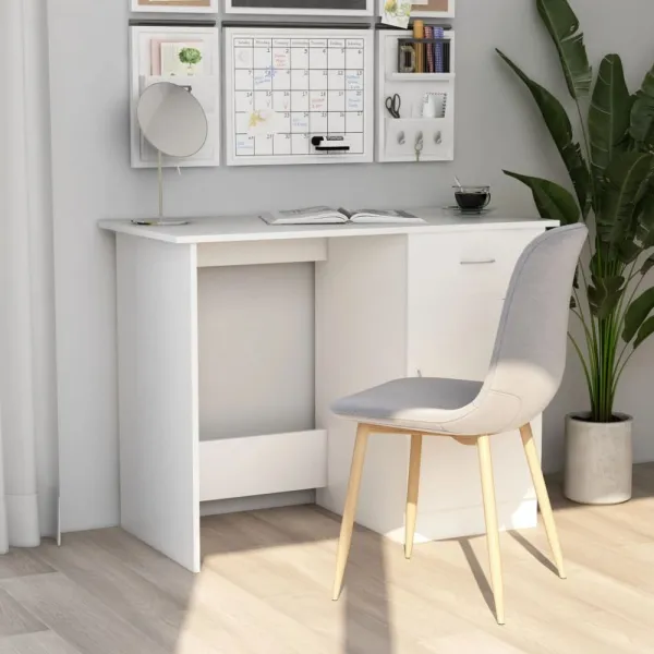 Písací stôl so skrinkou 100x50 cm Dekorhome Černá