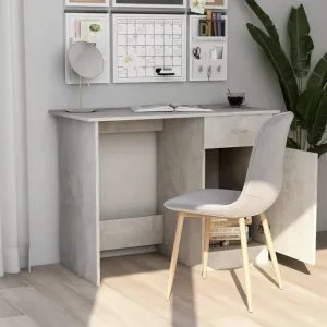 Písací stôl so skrinkou 100x50 cm Dekorhome Černá
