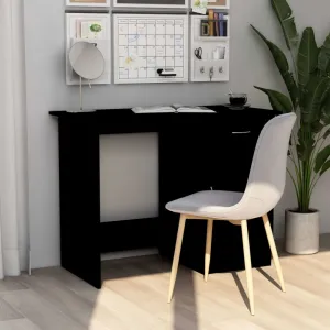 Písací stôl so skrinkou 100x50 cm Dekorhome Černá