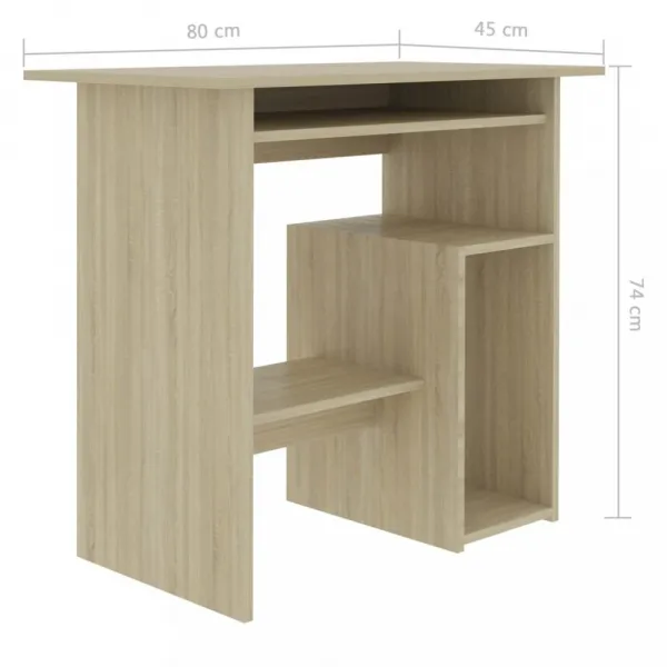 Počítačový stôl 80x45 cm Dekorhome Bílá