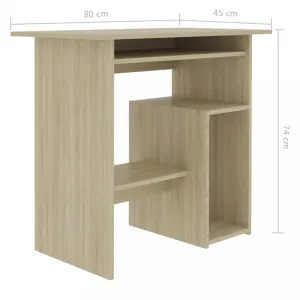 Počítačový stôl 80x45 cm Dekorhome Bílá