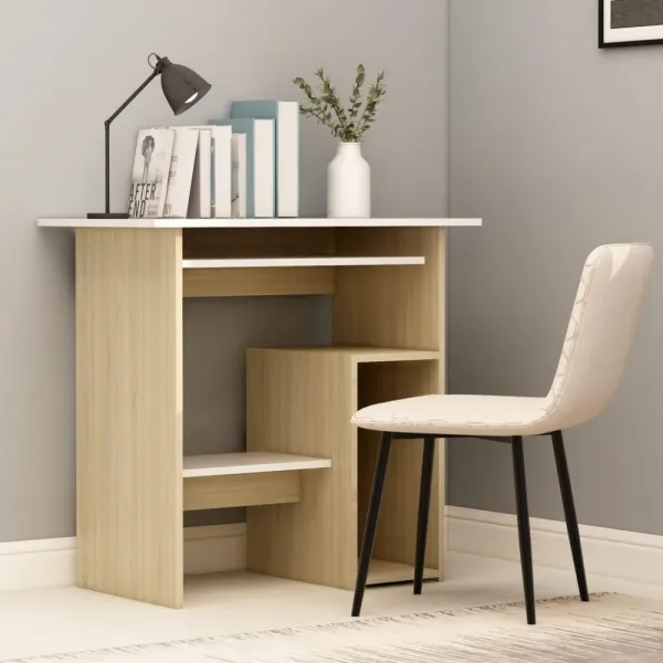 Počítačový stôl 80x45 cm Dekorhome Bílá