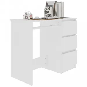 Písací stôl so zásuvkami 90x45 cm Dekorhome Beton