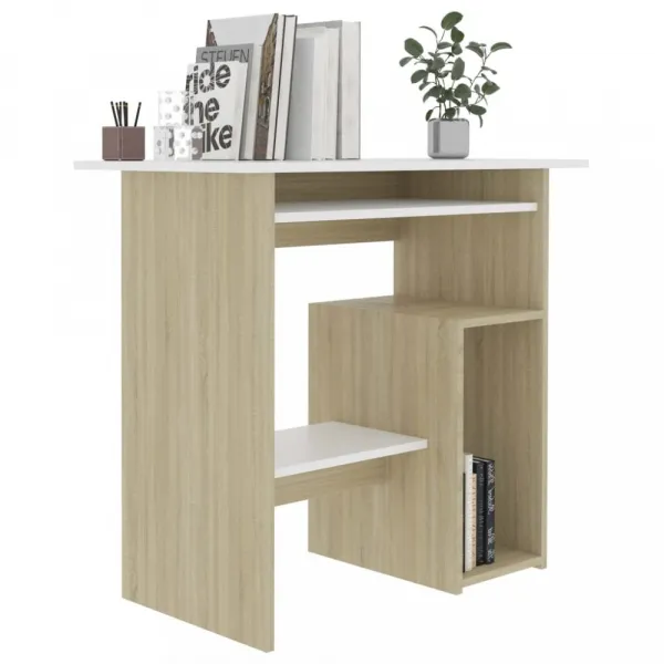 Počítačový stôl 80x45 cm Dekorhome Bílá