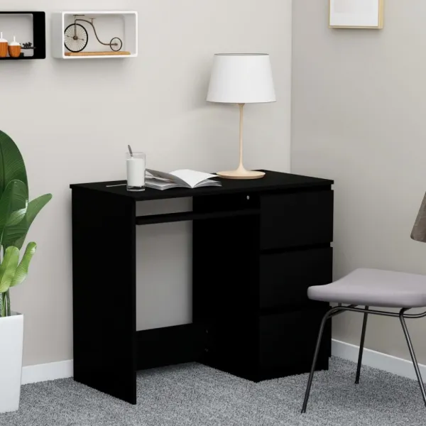 Písací stôl so zásuvkami 90x45 cm Dekorhome Beton