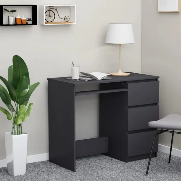 Písací stôl so zásuvkami 90x45 cm Dekorhome Beton