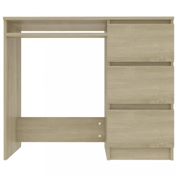 Písací stôl so zásuvkami 90x45 cm Dekorhome Beton
