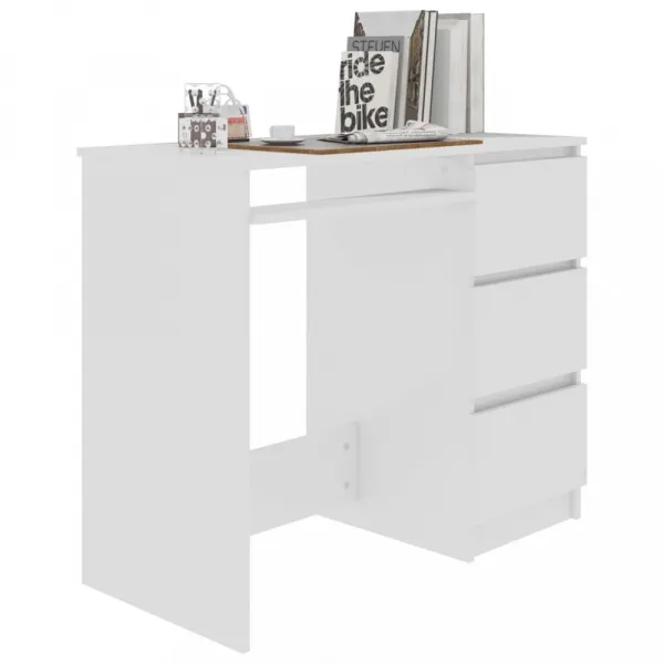 Písací stôl so zásuvkami 90x45 cm Dekorhome Beton