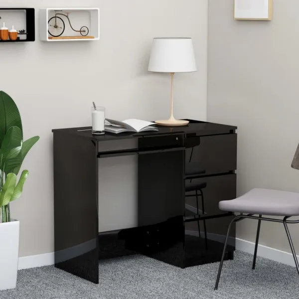 Písací stôl so zásuvkami 90x45 cm Dekorhome Beton