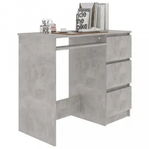 Písací stôl so zásuvkami 90x45 cm Dekorhome Beton