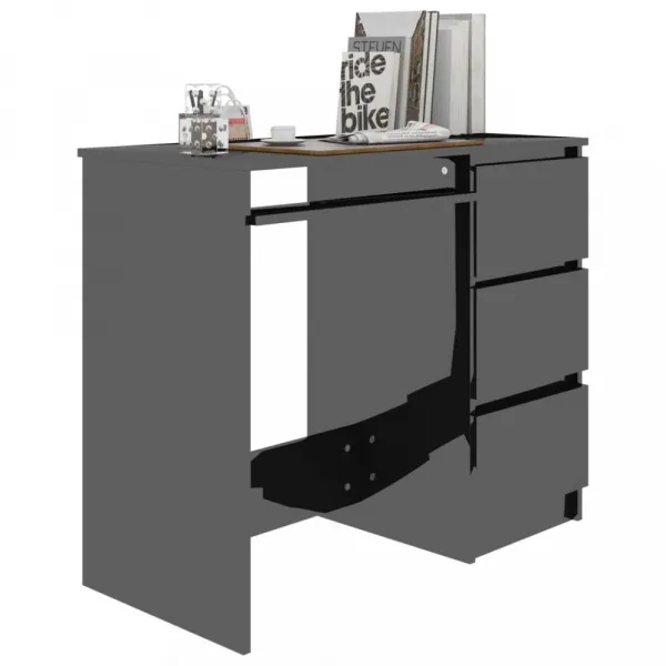 Písací stôl so zásuvkami 90x45 cm Dekorhome Beton