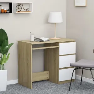 Písací stôl so zásuvkami 90x45 cm Dekorhome Beton