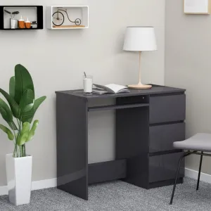 Písací stôl so zásuvkami 90x45 cm Dekorhome Beton