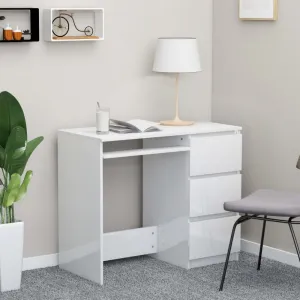 Písací stôl so zásuvkami 90x45 cm Dekorhome Beton
