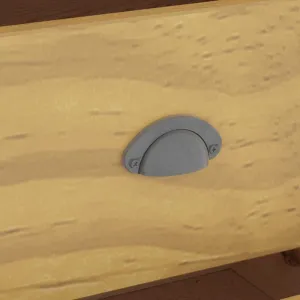 Komoda so 6 zásuvkami borovica Dekorhome Tmavě šedá