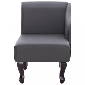 Leňoška umelá koža Dekorhome Bílá