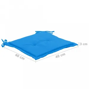 vidaXL Podložky na záhradné stoličky 4 ks 40x40x3 cm, oxfordská látka