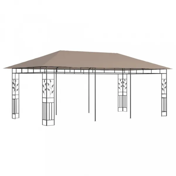 Záhradný altánok s moskytiérou 6 x 3 m Dekorhome Antracit